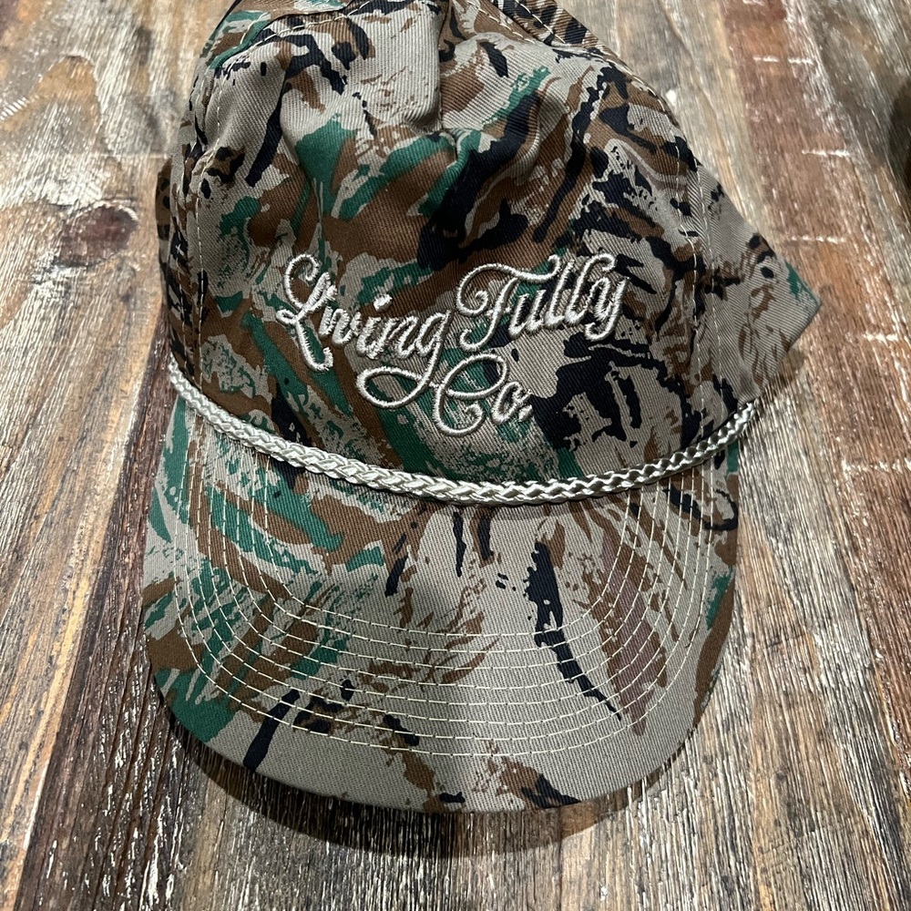 Camouflage Cap with Embroidered Logo